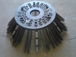 Kartáč talířový - lano + drát